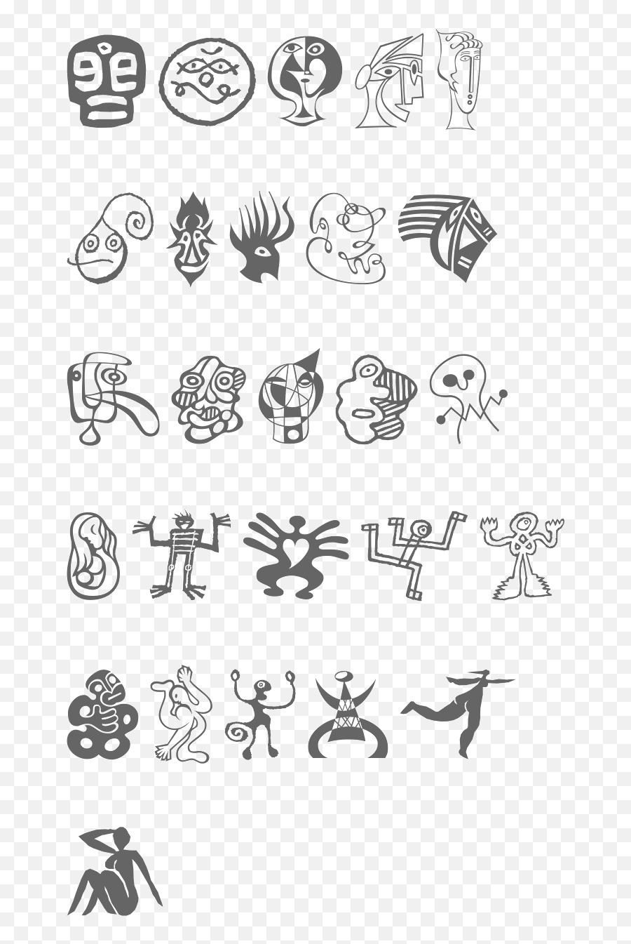 Typefaces And Pablo Picasso - Dot Emoji,Sex Emoji Art Copy And Paste