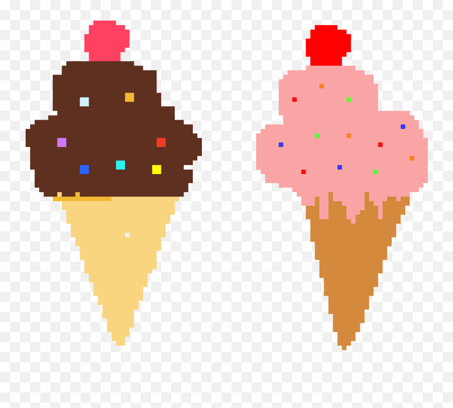 Pixel Art Gallery Emoji,Ice Cream Cone Emoticon