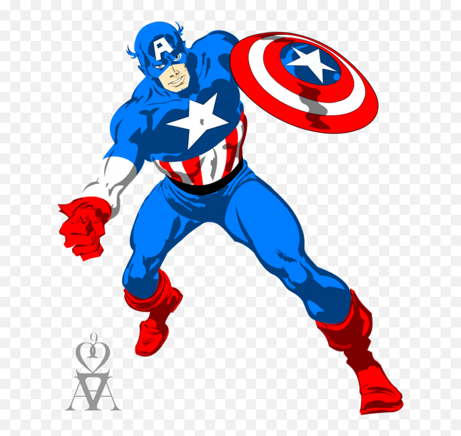 Captain America Vector Png - Capitan America Vector Emoji,Captain Marvel Emoji