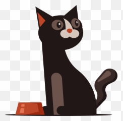 Cat And Cat Food Dish Clipart - Soft Emoji,Dancing Cat Emoji