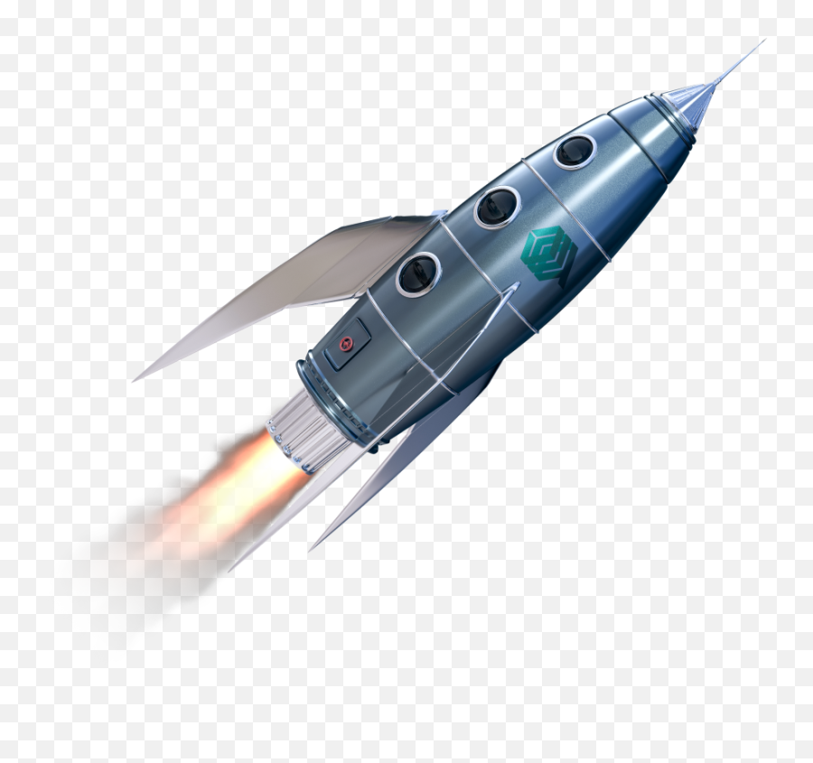 Qube Launchpad U2013 Qube Crypto Space Emoji,Rocketship Emoji Thin Line