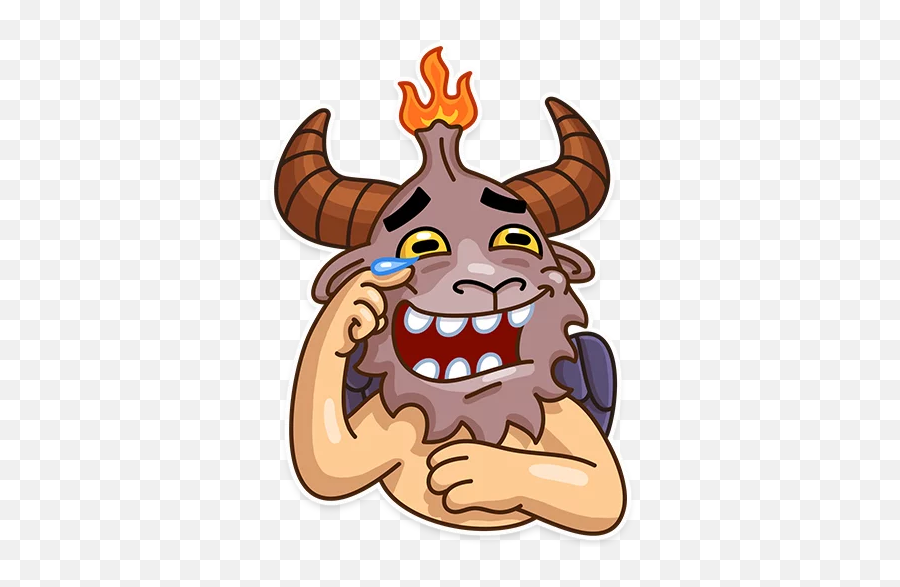 Sly Baphomet Telegram Stickers Emoji,Sly Emoji