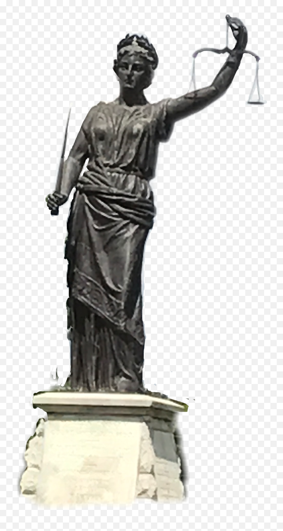 Justice Scales Statue Balanced Sticker - Classical Sculpture Emoji,Justice Scales Emoji
