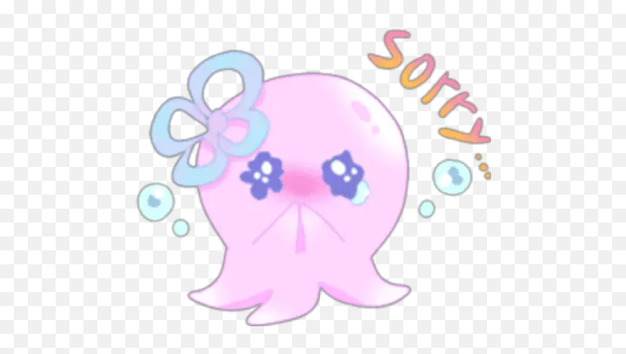 Octopus Cute Stickers For Whatsapp - Dot Emoji,Octopus Emoji