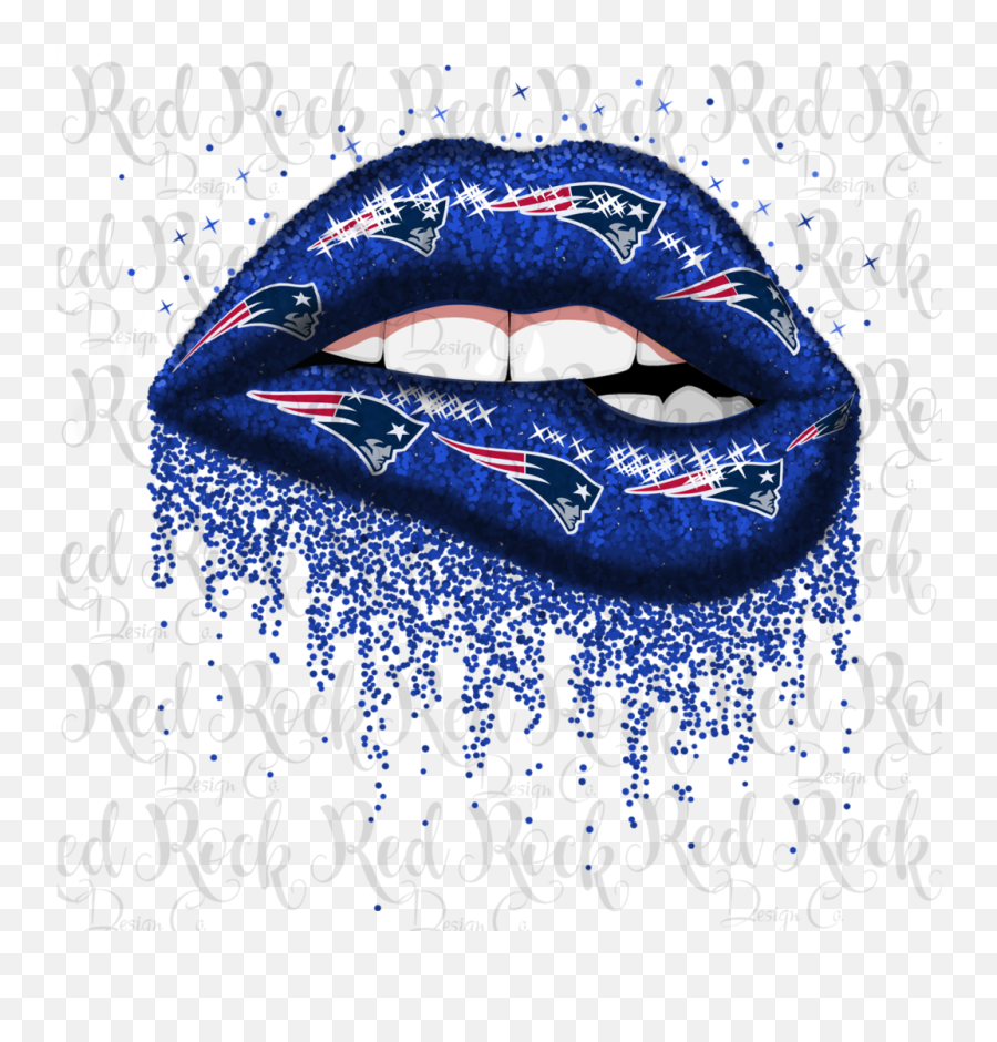 Red Glitter Png - Patriots Glitter Lips 4115971 Vippng Dripping Lips Emoji,How To Get Patriots Emoji