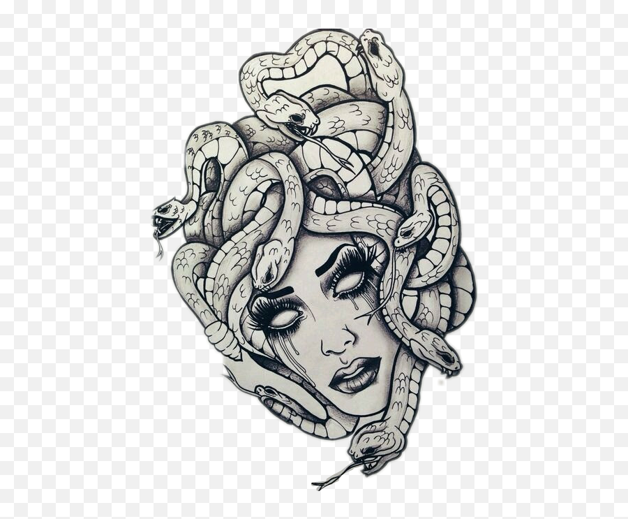 Medusa Sticker - Medusa Pinterest Tattoo Drawings Emoji,Medusa Emoji