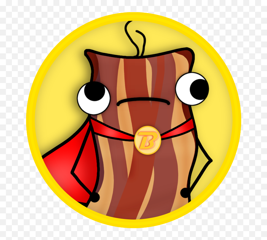 Bacon Clipart Animated - Cartoon Bacon Png Transparent Png Fictional Character Emoji,How To Get Bacon Emoji