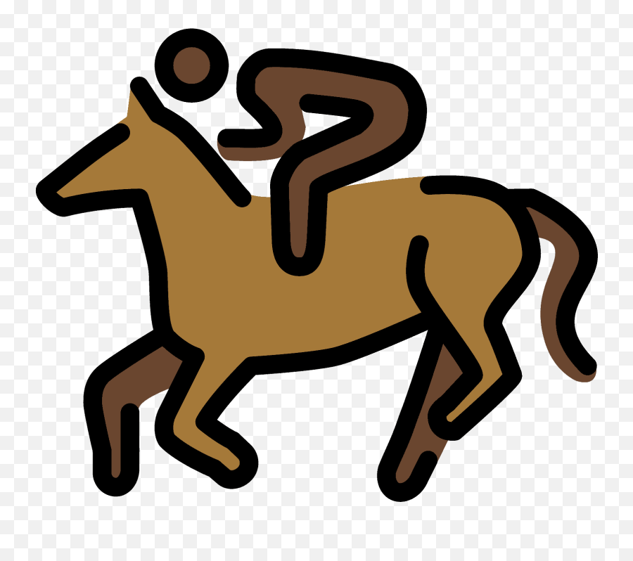 Horse Racing Emoji Clipart - Horse Racing,Racing Emojis