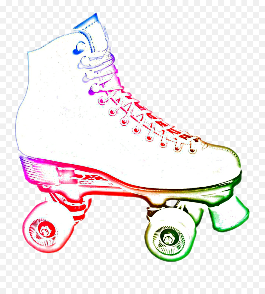 Neon Fun Childhood Roller Skate Sticker By Lmt - Neon Roller Skate Clip Art Emoji,Skate Emoji