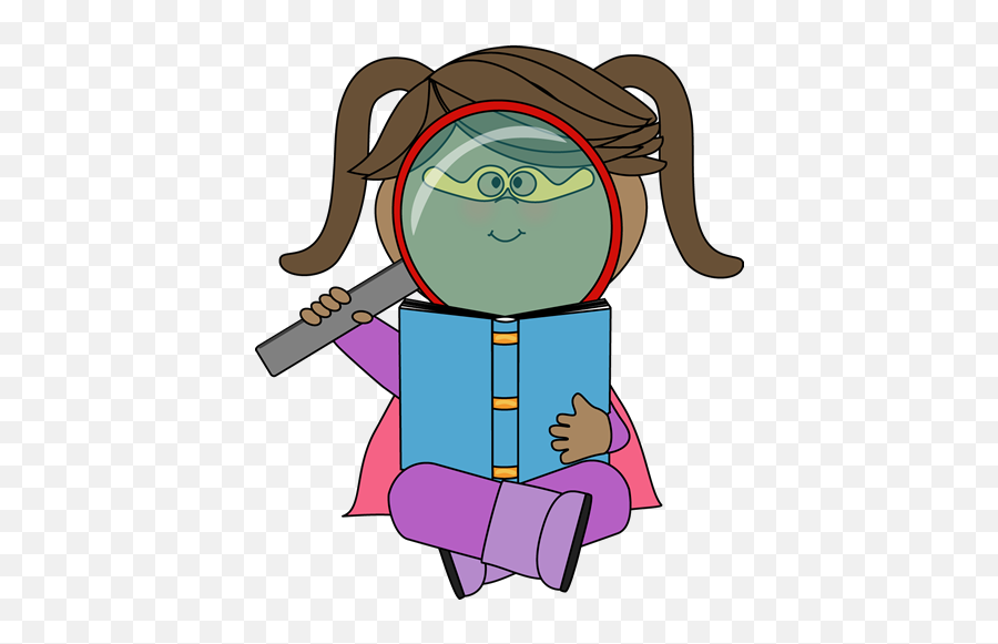 Clip Art Kid Magnifying Glass - Magnifying Glass Child Clipart Emoji,Magnifier Girl Emoji