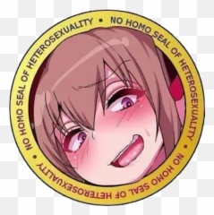 Xxl Meme Collection Pt 2 Whatsapp Stickers - Stickers Cloud Homo Seal Of Heterosexuality Emoji,Anime Whatsapp Emoticons
