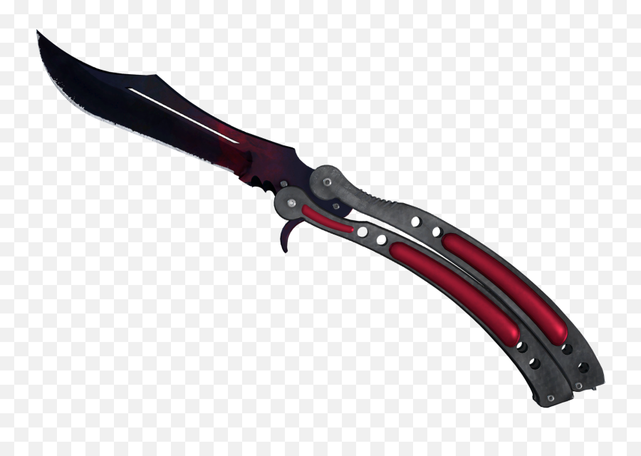 Go Knife Skins - Butterfly Knife Crimson Web Emoji,Emojis In Cs Go Nametags