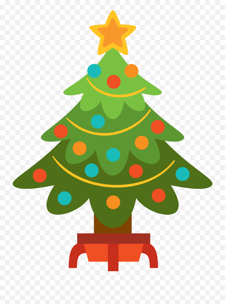 Christmas Tree Png Clipart - Christmas Tree Clip Art Png Emoji,Christmas Tree Emoji