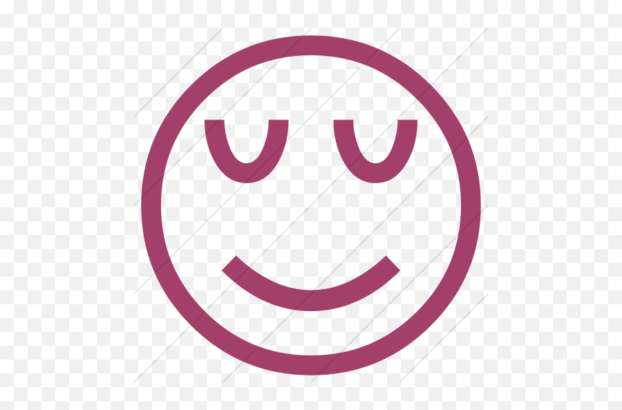 Iconsetc Simple Pink Classic Emoticons Relieved Face Icon - Emoji Domain,Relved Emojis