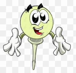 Golf Ball Cartoon Clipart - Full Size Clipart 1320302 Happy Emoji,Emoticon Kicked In The Balls