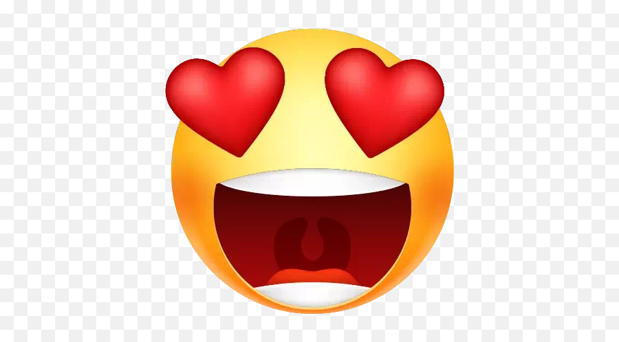 Heart Eyes Emoji Png Transparent Image - Happy,Heart Eyes Emoji
