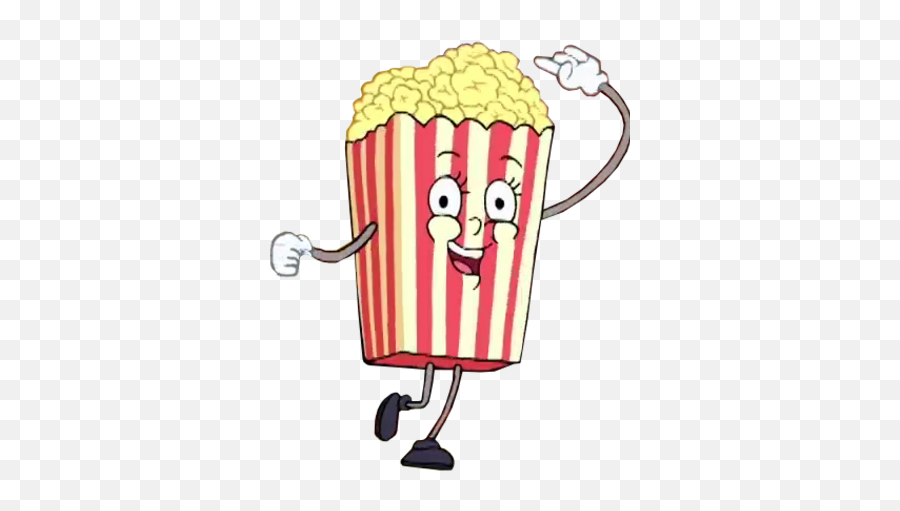 Popcorn Girl - Happy Emoji,Serious Popcorn Emojis