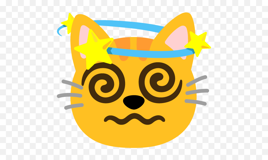 Emoji Mashup Bot On Twitter Grinning - Cat U200d Spiral Happy,Swirly Eyes Emoticon