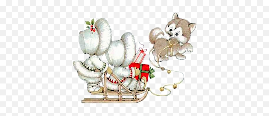 Illustration De Ruth Morehead Christmas Paintings - Ruth Morehead Eskimo Christmas Clipart Emoji,Eskimo Emoji