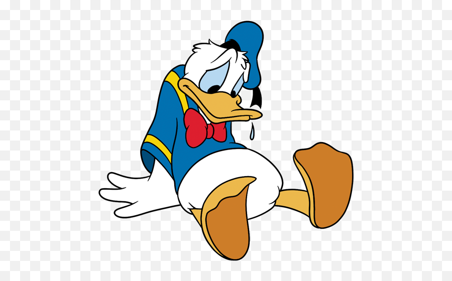 Donald Duck Sit - Donald Duck Sitting Png Emoji,Donald Duck Emoji