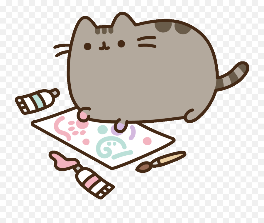 Gif Stickers - Pusheen Art Gif Emoji,Mixed Emotions Gif