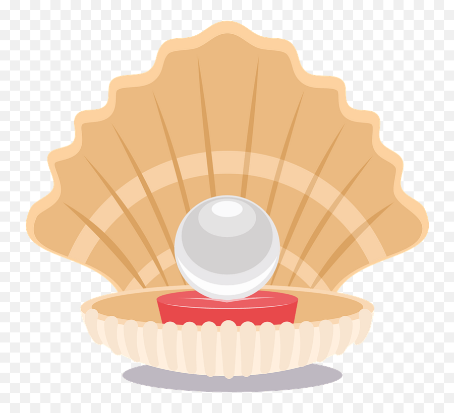 Pearl Clipart - Dish Emoji,Clam Shell Emoji