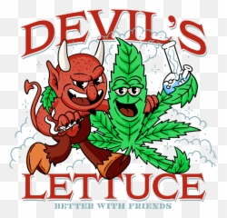Devilu0027s Lettuce Better With Friends T - Shirt For Sale By Glen Emoji,Emoticon Art Weed