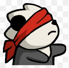 Pandablindfold - Blind Emote Emoji,Blind Emoji