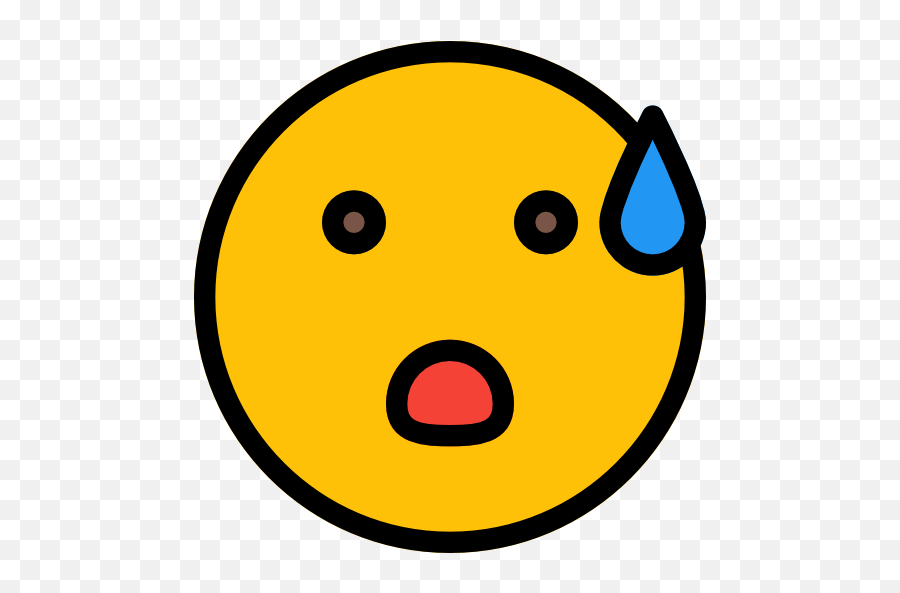 Sweating - Free Smileys Icons Happy Emoji,Sweating Emoji