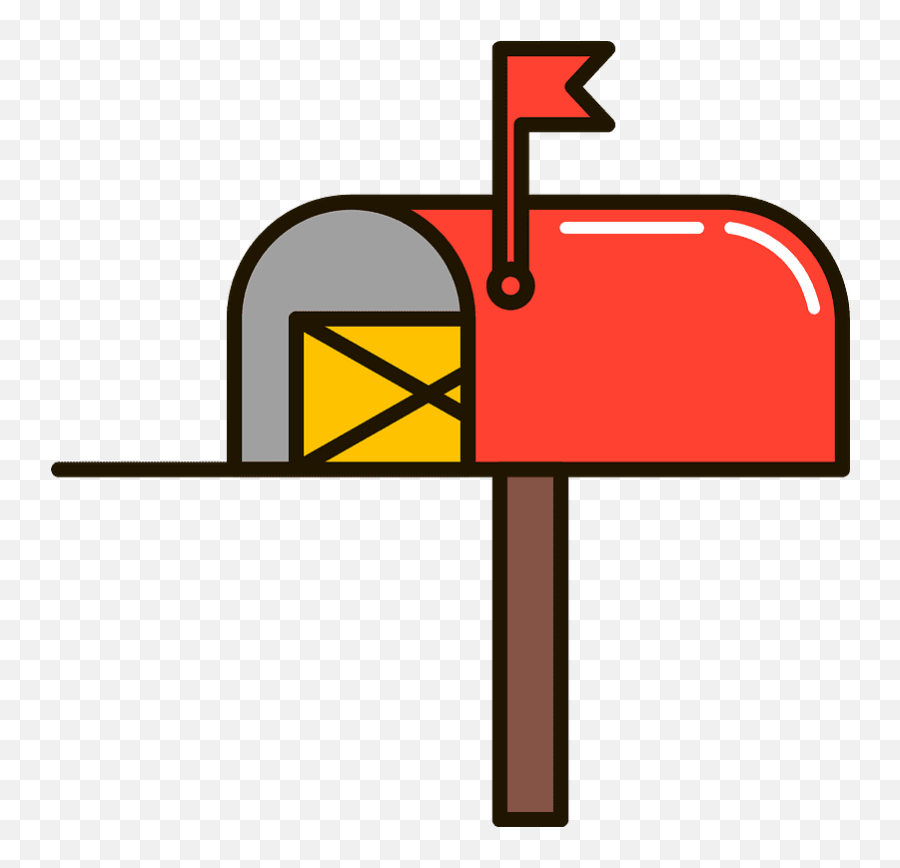 Mailbox Clipart Transparent Png - Clipart World Emoji,Red Mail Box Emoji