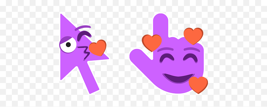 Cursoji - Loving Chrome Web Custom Loving Happy Emoji,Skeptical Face Emoji