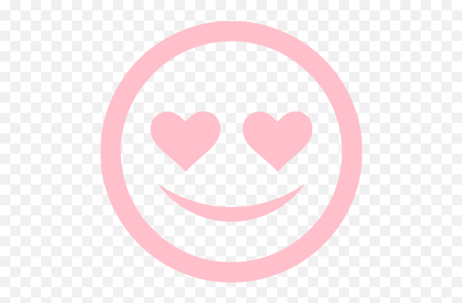 Pink In Love Icon - Free Pink Emoticon Icons Black And Pink Smile Icon Emoji,Heart Shape Emoticon