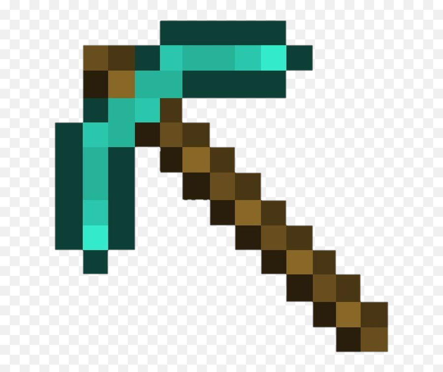 Minecraft Pickaxe Diamondpickaxe - Transparent Minecraft Pickaxe Png Emoji,Mining Emoji