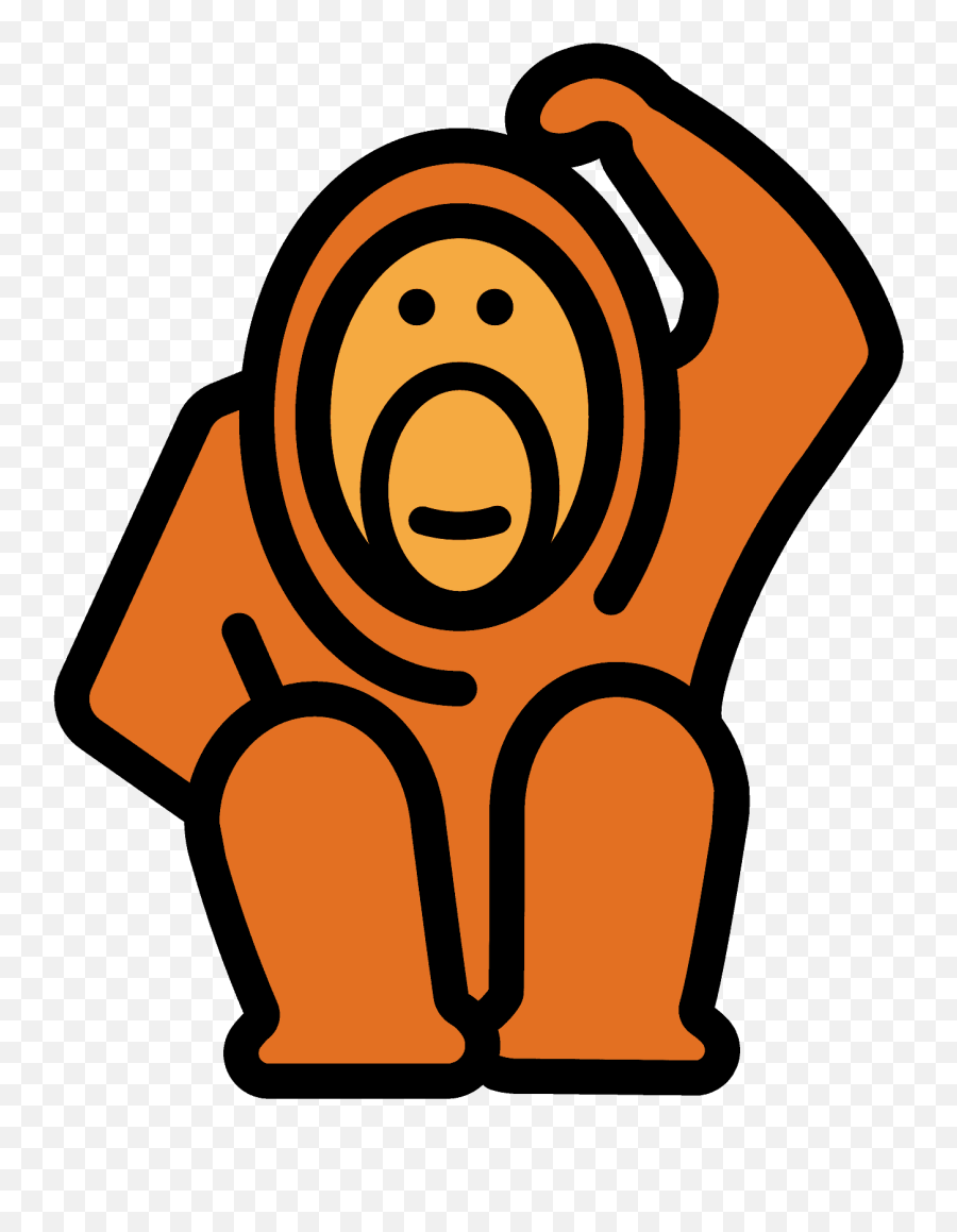 Orangutan Emoji Clipart - Emoji,Hert Emoji