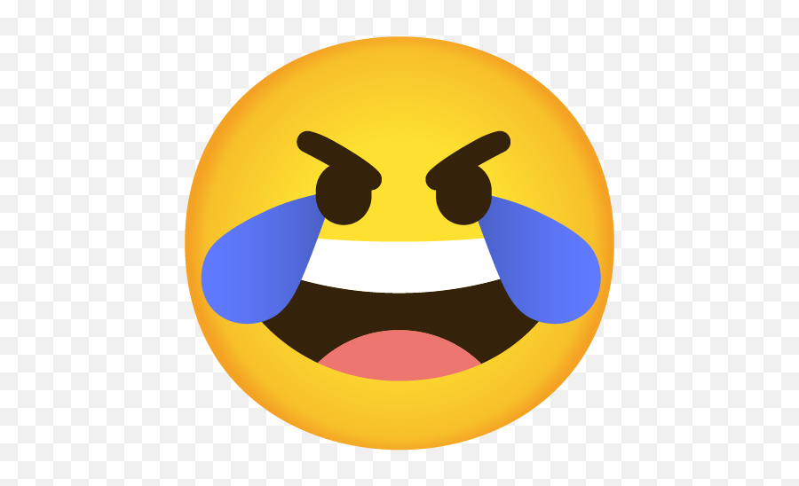 Emoji Mashup Bot On Twitter Angry Grinning - Big Happy,Blm Emoji