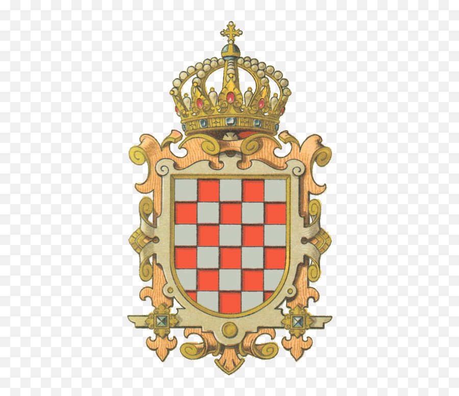 Znak Z Doby Nástupu Coat Of Arms Croatia Flag Arms - Kroatien Wappen Emoji,Croatia Flag Emoji