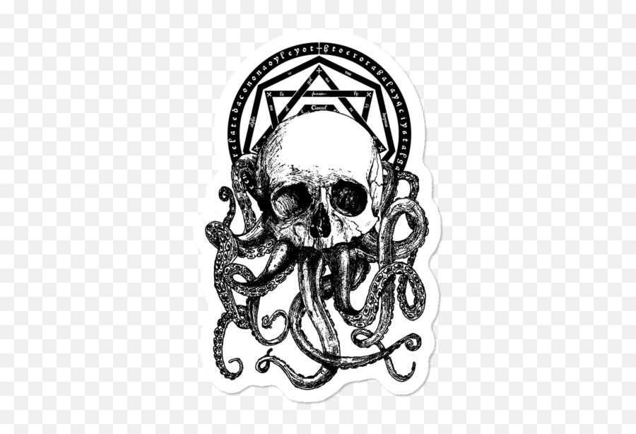 Download Hd Ghost Of Disapproval 3 - Octopus Skull Tshirt Pulpo Heavy Metal Emoji,Octopus Emoji