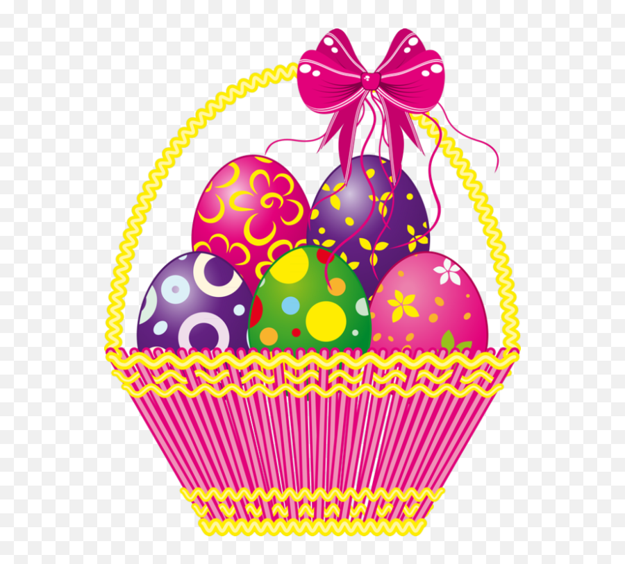 Desenhos De Pascoa Cestas - Baskets Of Easter Eggs Clip Art Emoji,Emoticons De Ovo De Pascoa