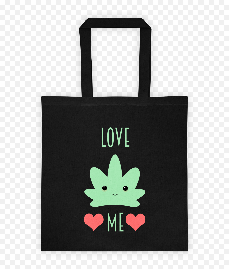 Cute Kawaii Kush Love Weed Leaf - Tote Bag Emoji,Kush Emoji