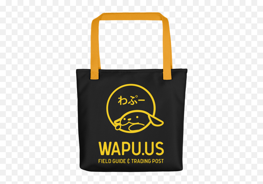 Wapuus Black Tote - Michaelskirche Emoji,Emoticon Handles