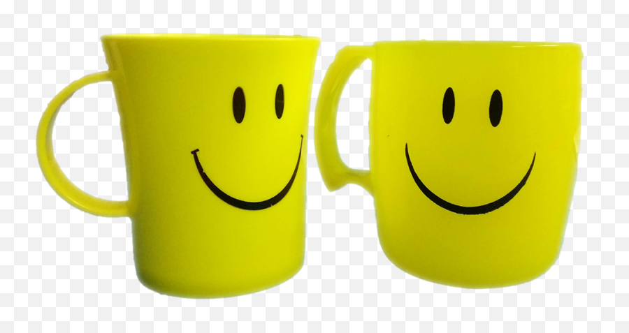 Download Combo Of 2 Mugs - Smiley Full Size Png Image Pngkit Serveware Emoji,Emoji Mugs