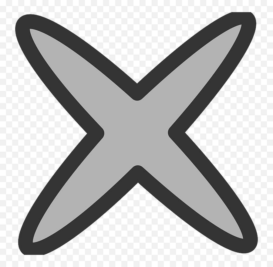 Action Cancel - Blue Wrong Cross Clipart Emoji,Cross Emoji
