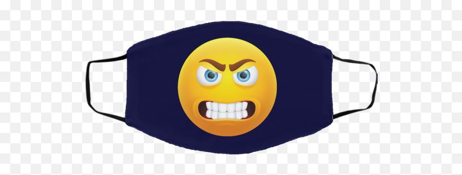 Emoji Face Masks U2013 Hidden Smiles Apparel - Wednesday Addams Face Mask,Emoticon Smile With Teeth