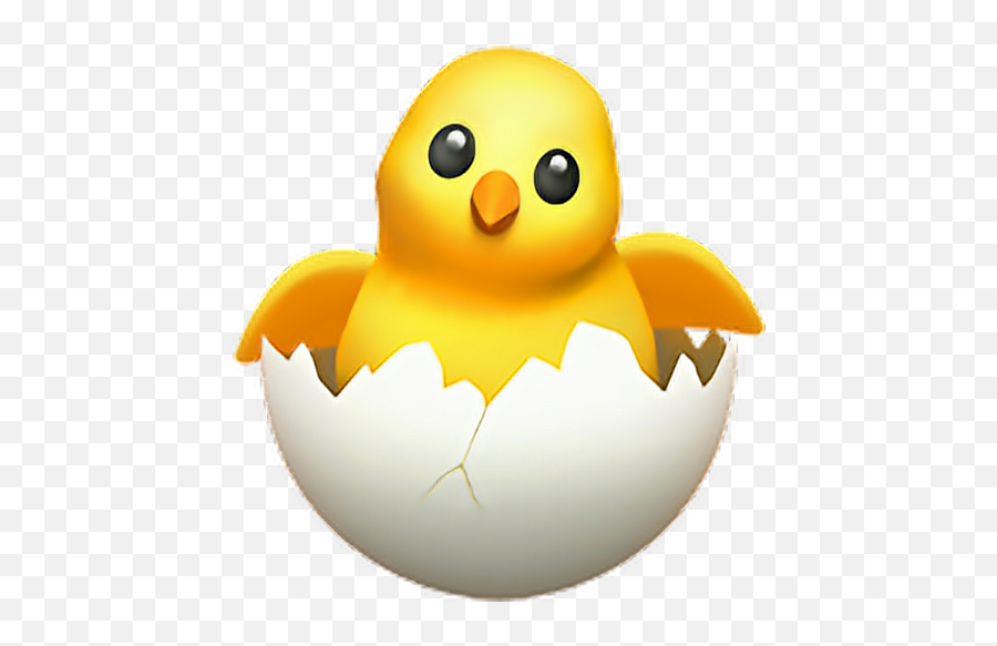 Emojis Apple Sticker By Cesar Damian Olivares Galvan - Apple Hatching Chick Emoji,Android Emojis Vs Ios 2018