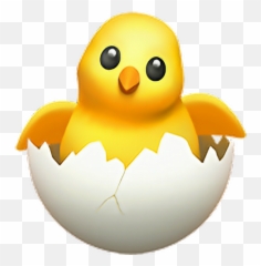 Emojis Apple Sticker By Cesar Damian Olivares Galvan - Apple Hatching Chick Emoji,Android Emojis Vs Ios 2018