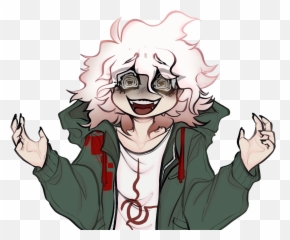 Nagito Sticker - Fictional Character Emoji,Nagito Komaeda Emojis