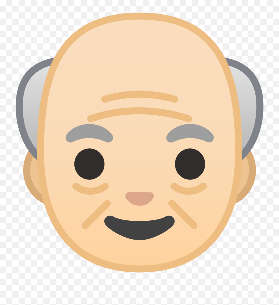 Old Man Emoji Clipart - Old Man Emoji Png,Old Google Emojis