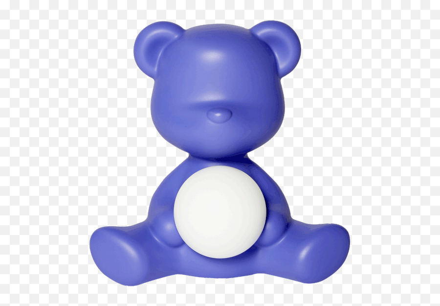 Blue Teddy Bear Lamp Led Rechargeable - Qeeboo Teddy Girl Rechargeable Lamp Emoji,Toying With Emotions Gif