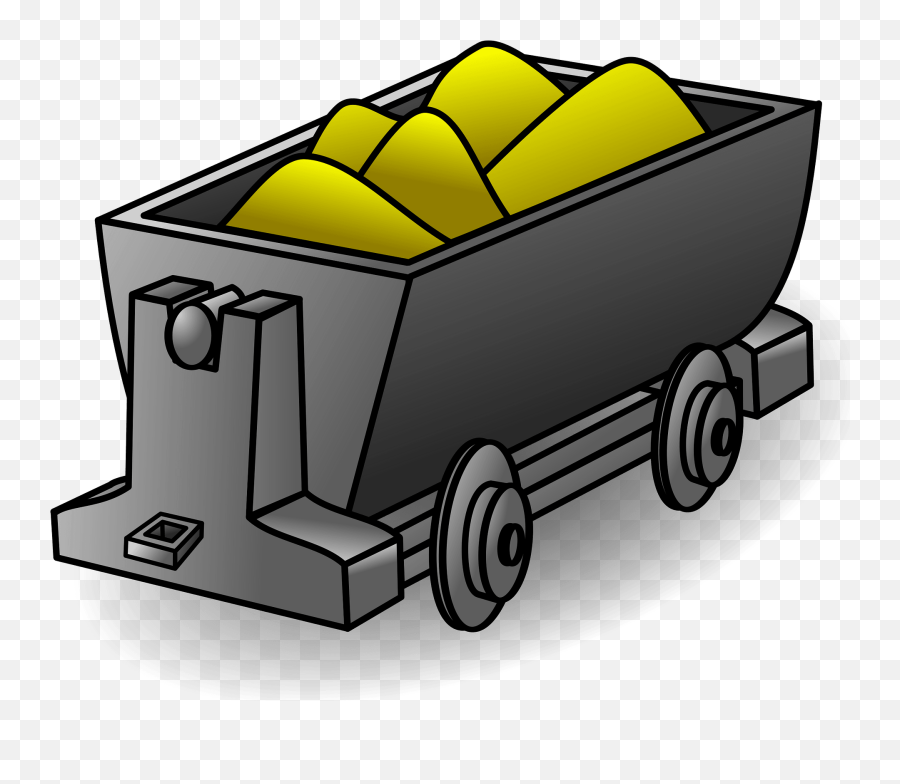 Gold Lorry Clipart - Clipart Gold Mine Carts Emoji,Covered Wagon Emojis