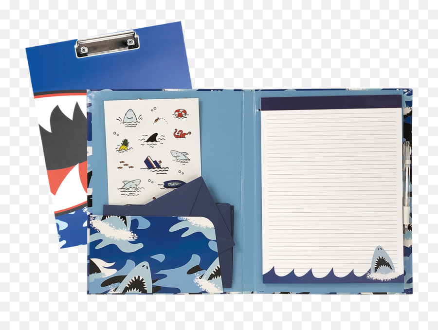 Sharks Clipboard Set Emoji,Notepad And Eye Emoji